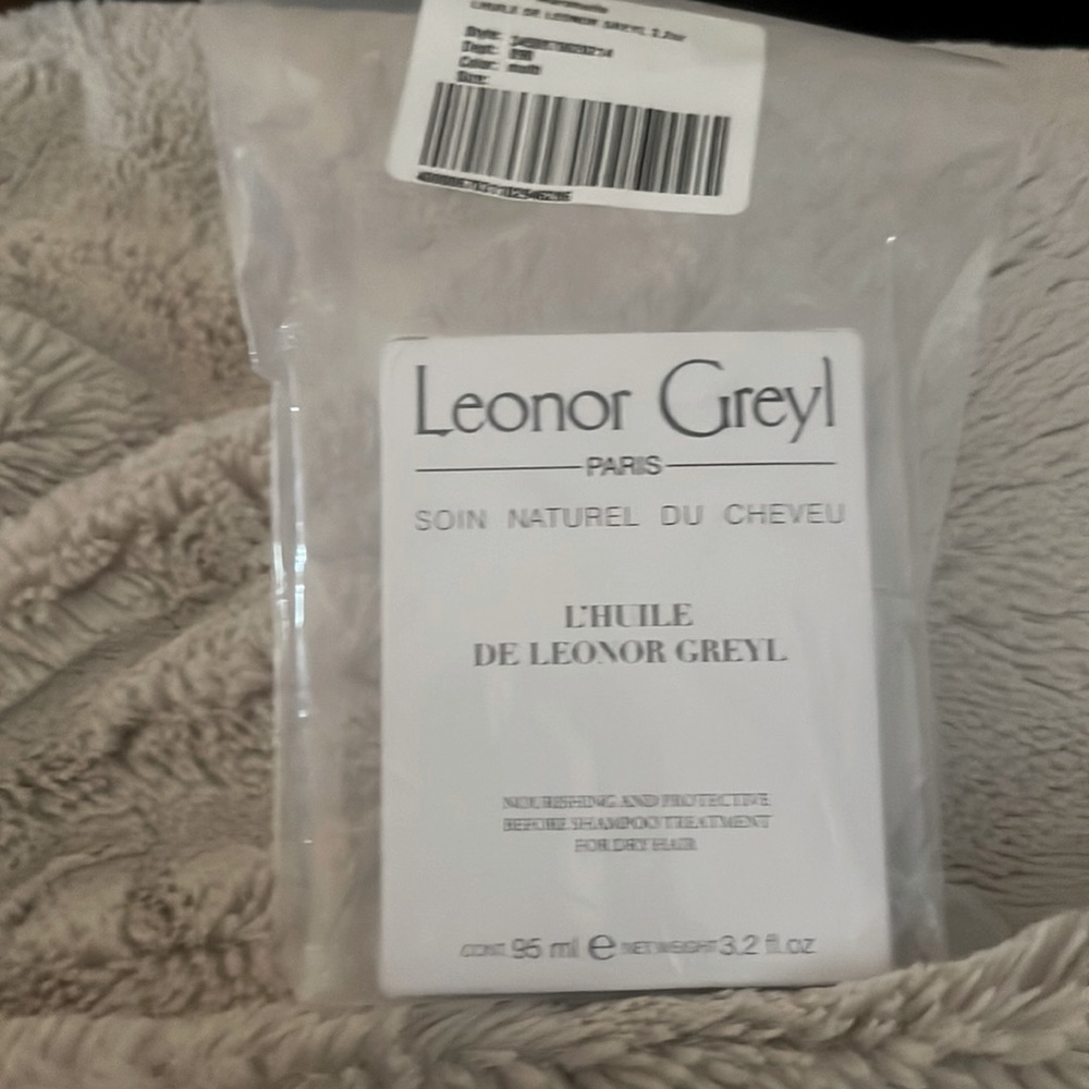 NWT Leonor Greyl Nourishing protective before shampoo trx for dry hair 3.2 oz